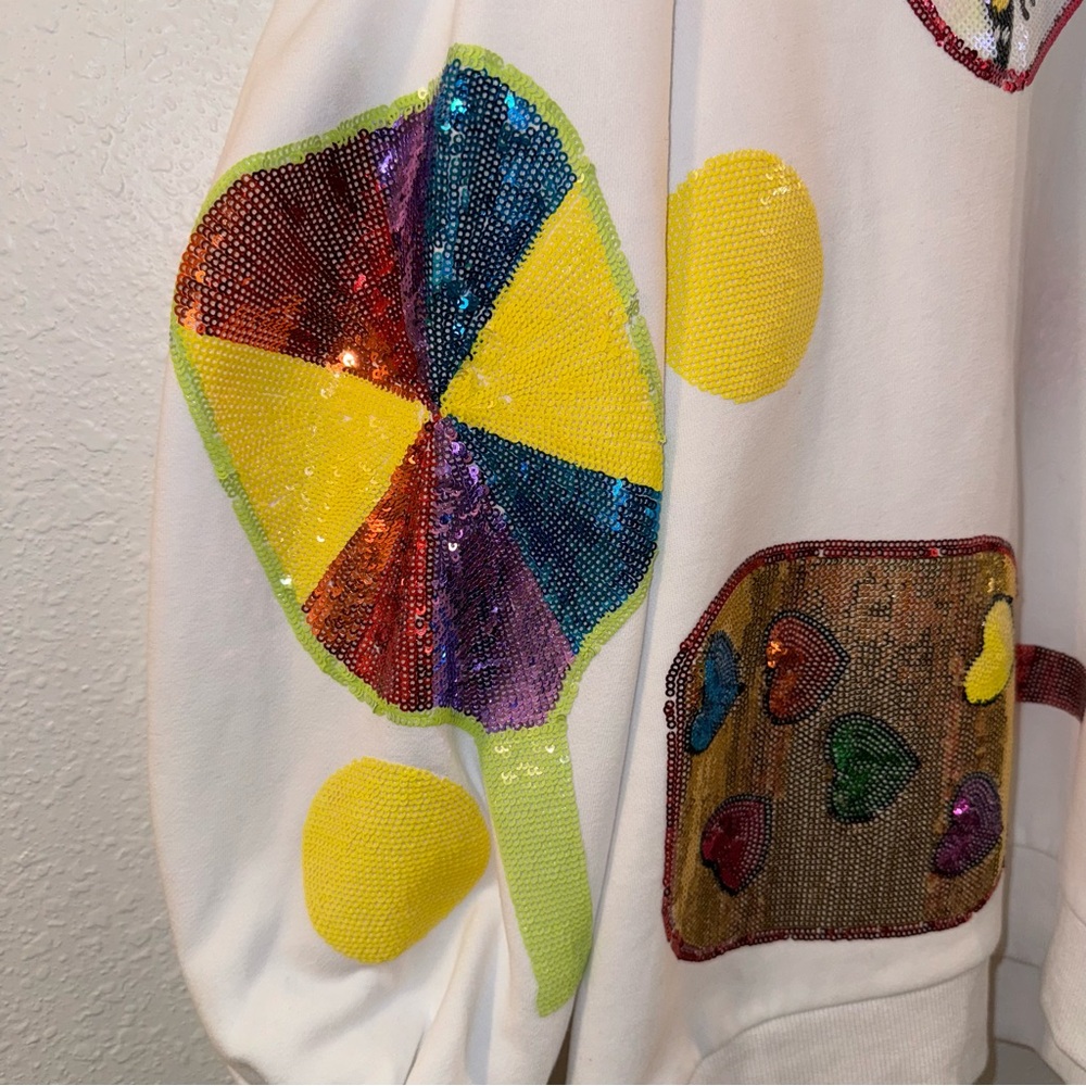 Funky Pickleball Sweatshirt by Queen of Sparkles. - Picture 4 of 8